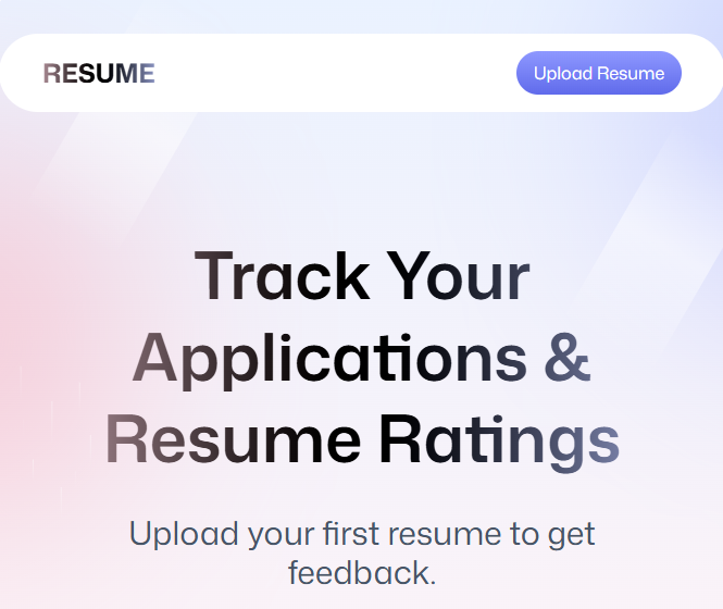 AI-powered Resume Analyzer example